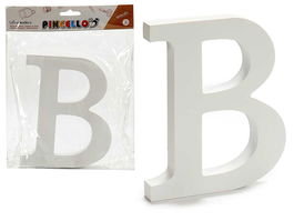 Pincello Letra B Madera Blanca 1.8 x 15 cm (Set de 12)