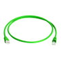 TELEGÄRTNER Patch cord S/FTP Cat 6a RJ45 0,25 m verde