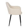 Silla Blanco Tejido-Metal Contract 61 X 59,50 X 83 cm (Set de 2)