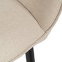 Silla Blanco Tejido-Metal Contract 61 X 59,50 X 83 cm (Set de 2)