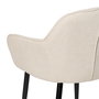 Silla Blanco Tejido-Metal Contract 61 X 59,50 X 83 cm (Set de 2)