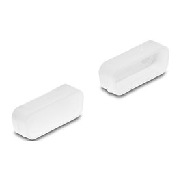 DeLOCK 67122 - Protector anti-polvo para conector D-Sub 15, DB-15, PVC transparente, paquete de 2 unidades