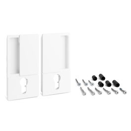 CERRAD/PICAP. MAGNETICOS Manilla Wave Para Puerta Batiente Con Cerradura Cilíndrica Diseño Enrasado Blanco Mate Interiorismo