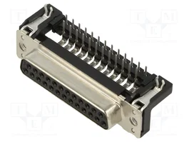 HARTING Conector D-Sub Hembra 25 Pines Angular 90°