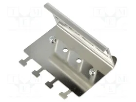 LogiLink Soporte de riel DIN para 4 módulos keystone, acero inoxidable