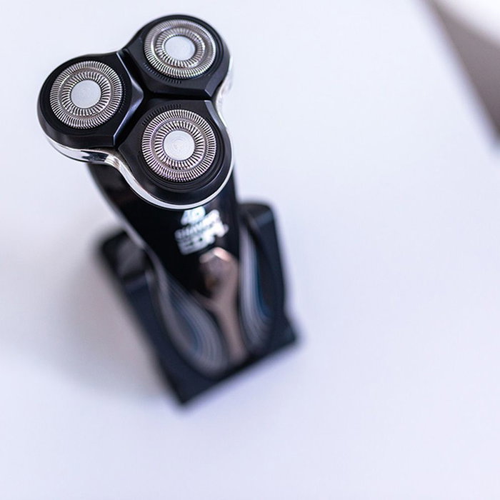 Edm Afeitadora Eléctrica Recargable 4d 3w Inalámbrica con Cuchillas Auto-afiladas y Cabezal Flotante, Lavable