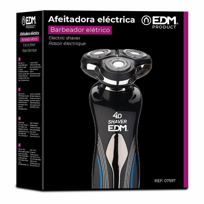 Edm Afeitadora Eléctrica Recargable 4D 3W