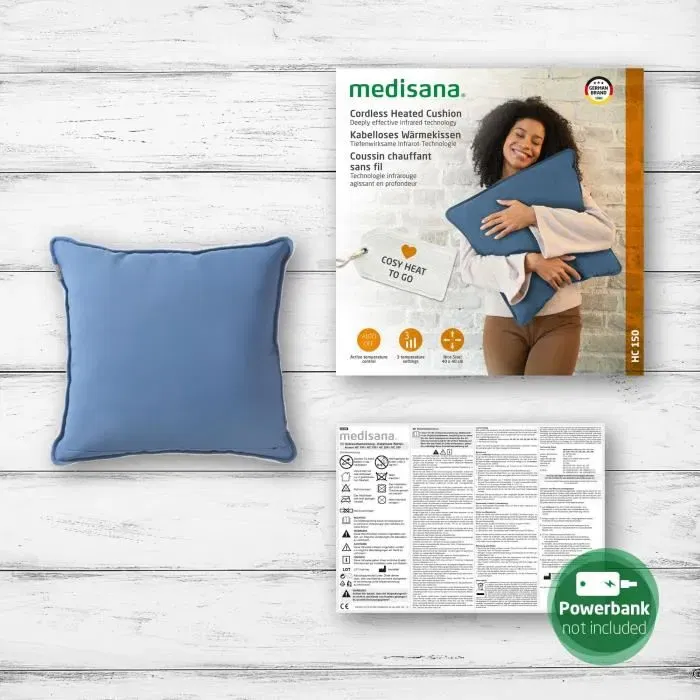 Medisana Almohadilla Térmica Inalámbrica HC 250 MED1718180845997 10 W Verde