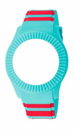 Watxandco Correa COWA3089 Turquesa y Rojo 43mm