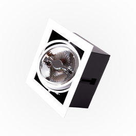 JW-CAR-LED-1x12W-CW Foco Downlight Cardan LED 12W 6000K Blanco Frío Cree COB Direccional