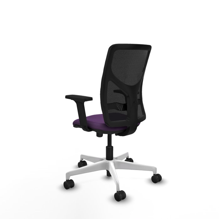 PIQUERAS Y CRESPO Silla de oficina Motilla con mecanismo Sincro/Traslack, Morado y Negro