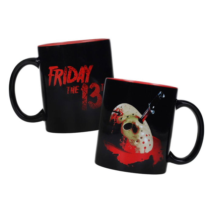 SD Toys Pack de Regalo Viernes 13: Taza de Cerámica, Póster y Llavero Metálico de Jason Voorhees