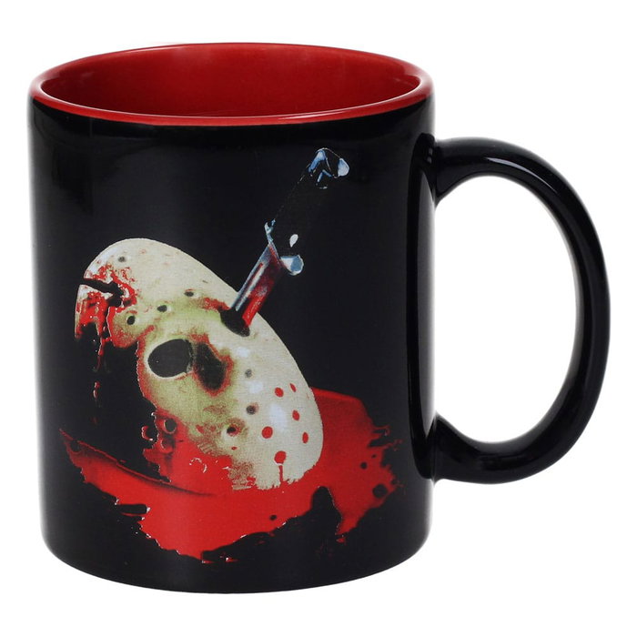 SD Toys Pack de Regalo Viernes 13: Taza de Cerámica, Póster y Llavero Metálico de Jason Voorhees