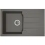 Stradour Fregadero de Cocina Empotrado Aloa Resina 1 Recipiente + 1 Escurridor Gris Hormigón 81 x 50 cm