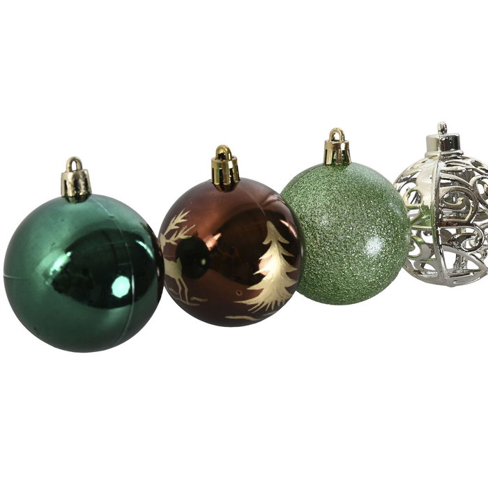 DKD Home Decor Set de 30 Bolas de Decoración Multicolor 6cm