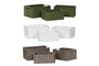 DKD Home Decor Set de 3 Cestos de Almacenaje Brillantes Surtidos