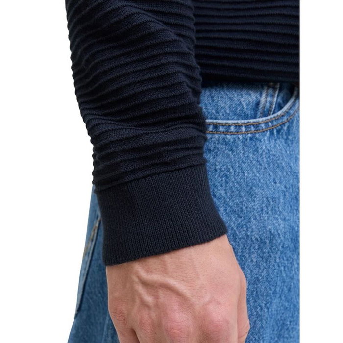 Sudadera sin Capucha Hombre Jack & Jones Jjotto Knit Crew Neck Sky Azul marino XS