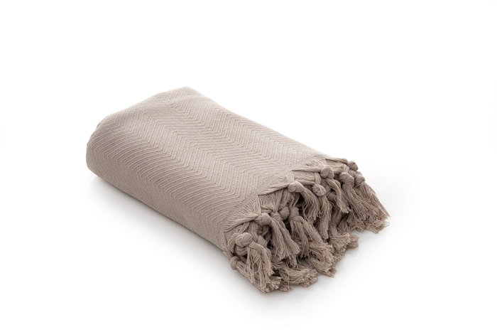 L'essentiel linge de maison Funda de Sofá Asya Beige 115 x 200 cm L'essentiel linge de maison Funda de Sofá Asya Beige 115 x 200 cm