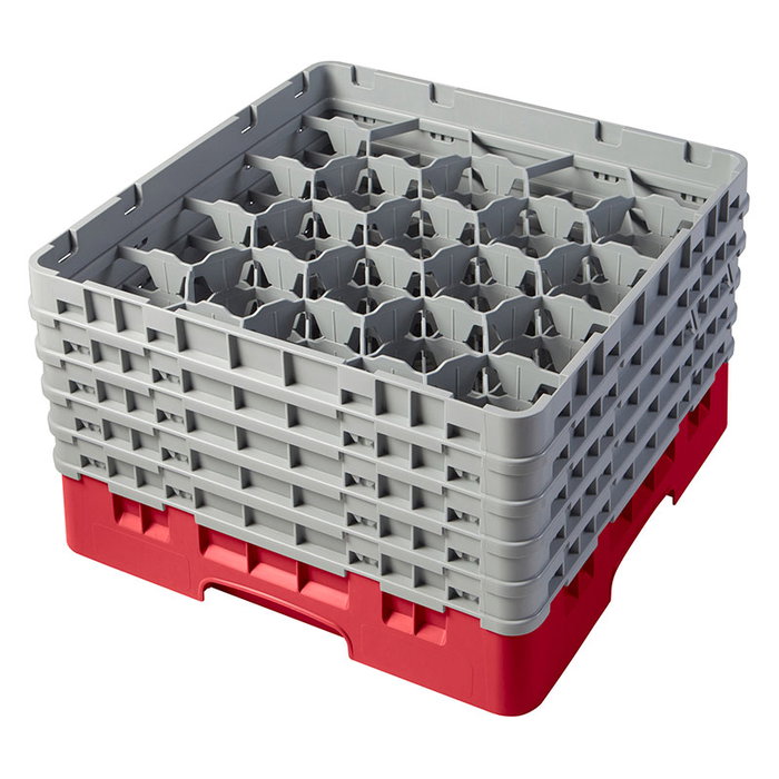 CAMBRO Cesta de lavado 20 comp. 5 alturas Rojo CAMBRO Cesta de lavado 20 comp. 5 alturas Rojo