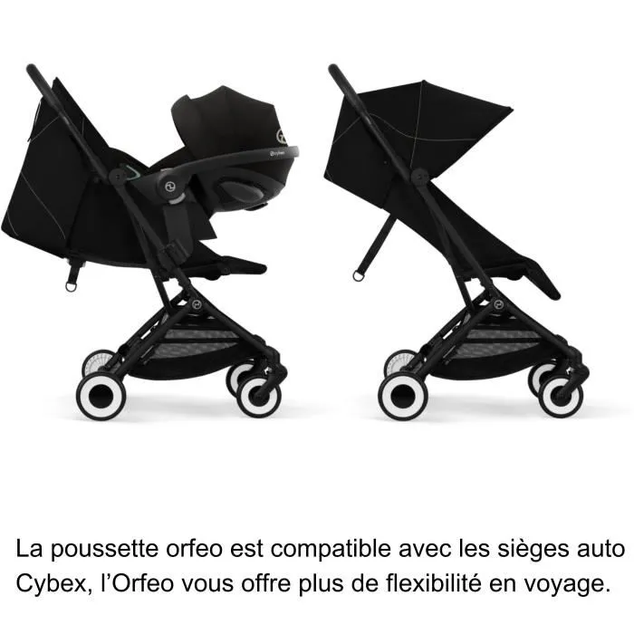 Cybex Cochecito Ultracompacto Orfeo 4 Ruedas Magic Black