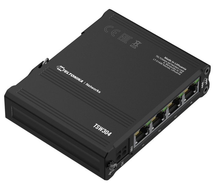 Teltonika TSW304 Switch Gigabit Ethernet Industrial con PoE Teltonika TSW304 Switch Gigabit Ethernet Industrial con PoE