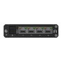 Teltonika TSW304 Switch Industrial 4 Puertos Gigabit con PoE Pasivo y Montaje en Rail DIN - 8 Gb/s, IP30, Aluminio Negro