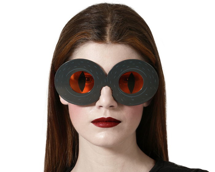 Gafas de Disfraz Monstruo con Ojos de Reptil Naranja Gafas de Disfraz Monstruo con Ojos de Reptil Naranja