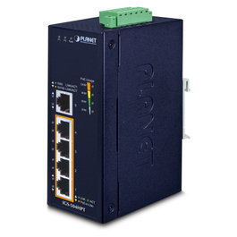 Planet IGS-504HPT Switch Industrial No Administrado 5 Puertos Gigabit 4 Puertos PoE+ 30W