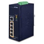 Planet IGS-504HPT Switch Industrial Gigabit con 4 Puertos PoE+