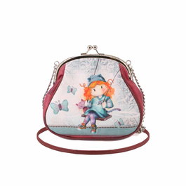 Forever Ninette Bolso Bandolera Infantil Retro Cadena Grande Swing Multicolor 17.5x18x5.5cm