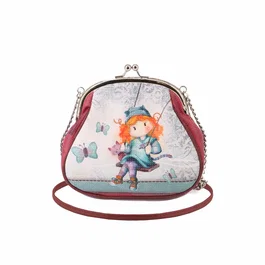 Forever Ninette Bolso Bandolera Infantil Retro Cadena Grande Swing Multicolor 17.5x18x5.5cm