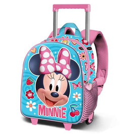 Karactermania Mochila 3D Minnie Mouse Happiness 26x13x34 cm con Ruedas, Azul, 3+ Años