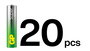 GP 24A/LR03 Pila Alcalina AAA, Pack de 20 unidades