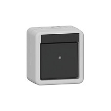 GIRA 310630 Interruptor oscilante de 1 vía Gris/Antracita