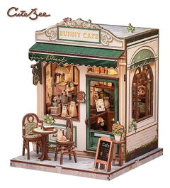Maqueta Model Kit Miniature House Sunny Cafe 20 x 16 cm