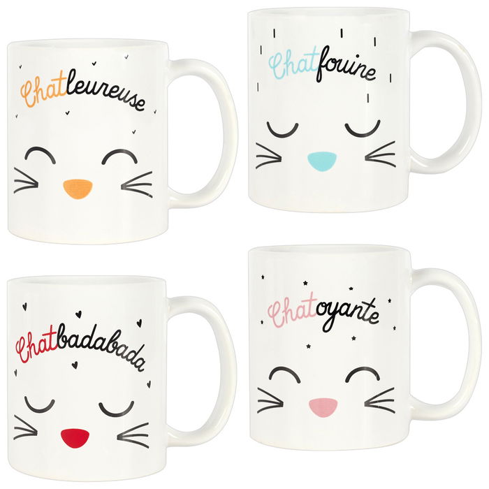 The Concept Factory Mug Gato 330 Ml Cerámica