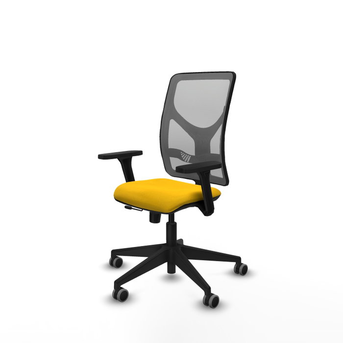 PIQUERAS Y CRESPO Silla de oficina Motilla con mecanismo Sincro/Traslack, Amarillo y Gris PIQUERAS Y CRESPO Silla de oficina Motilla con mecanismo Sincro/Traslack, Amarillo y Gris