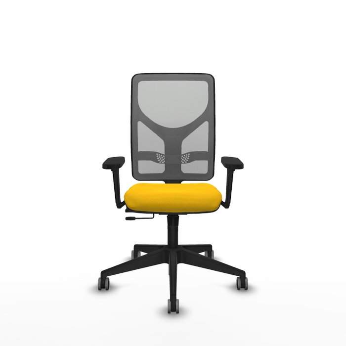 PIQUERAS Y CRESPO Silla de oficina Motilla con mecanismo Sincro/Traslack, Amarillo y Gris PIQUERAS Y CRESPO Silla de oficina Motilla con mecanismo Sincro/Traslack, Amarillo y Gris