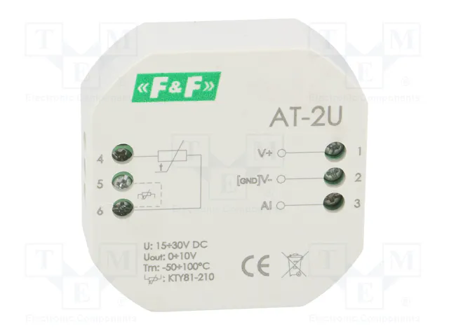F&F Transductor de temperatura AT-2U