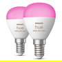 Philips White & Color Ambiance E14 Luster Tropf Doppelpack 470lm Bombilla Inteligente LED Blanca 2 Unidades Regulable