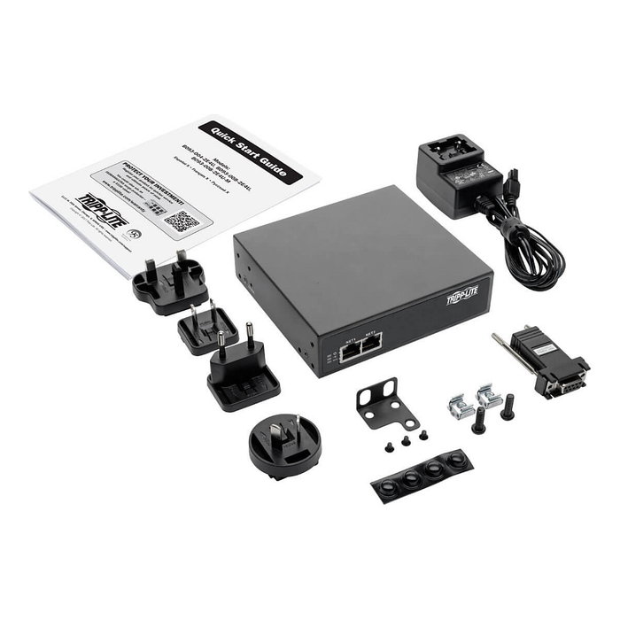 Eaton Tripp Lite B093-004-2E4U Servidor de Consola 4 Puertos con NIC Dual GB, 4G Flash, 4 USB, 1GbE RS-232 y Cumplimiento TAA