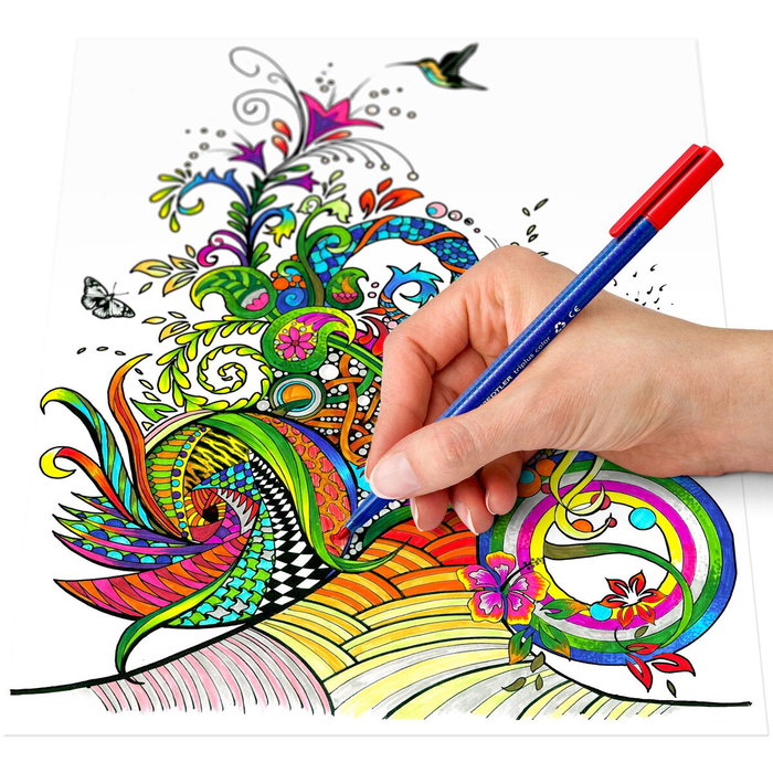 Staedtler Triplus Color 323 Rotuladores Triangulares con 20 Colores Surtidos en Estuche Staedtler Triplus Color 323 Rotuladores Triangulares con 20 Colores Surtidos en Estuche