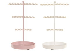DKD Home Decor Joyero Shabby Rosa Blanco 13 x 26 x 16.5 cm (6 Unidades)