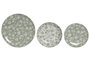 DKD Home Decor Set de Vajilla de Porcelana Floral Verde de 18 Piezas