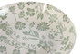 DKD Home Decor Set de Vajilla de Porcelana Floral Verde de 18 Piezas