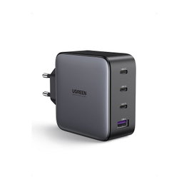 Ugreen 40747 Cargador de 100 W con 3 Puertos USB Tipo C Negro