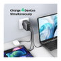 Ugreen 40747 Cargador de 100 W con 3 Puertos USB Tipo C Negro
