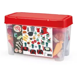 Ecoiffier ECO3280250126980 Juego de Cocina de Juguete - 70 Piezas para Niños a Partir de 18 Meses