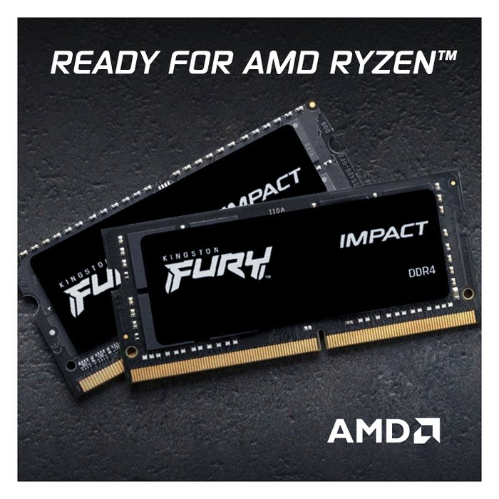 Kingston FURY Impact 64GB (2x32GB) DDR4 3200MHz 3200MT/s SO-DIMM Memoria RAM para Portátil