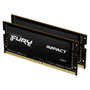 Kingston FURY Impact 64GB (2x32GB) DDR4 3200MHz 3200MT/s SO-DIMM Memoria RAM para Portátil